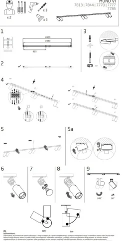 Lampa Sufitowa SPOT MONO Biały 6xGU10 * Nowodvorski Discount