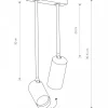 Lampa sufitowa Spot MONO LONG biała 2xGU10 * Nowodvorski Best