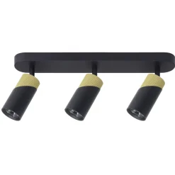 Lampa Sufitowa Spot NEO Czarny Złoty 3xGU10 * Eko-light Outlet
