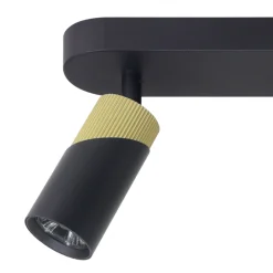 Lampa Sufitowa Spot NEO Czarny Złoty 3xGU10 * Eko-light Outlet