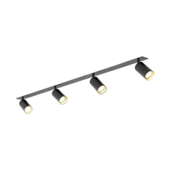 Lampa sufitowa Spot podtynkowa AMIS czarna 4xGU10 * TK Lighting Hot