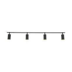 Lampa sufitowa Spot podtynkowa AMIS czarna 4xGU10 * TK Lighting Hot