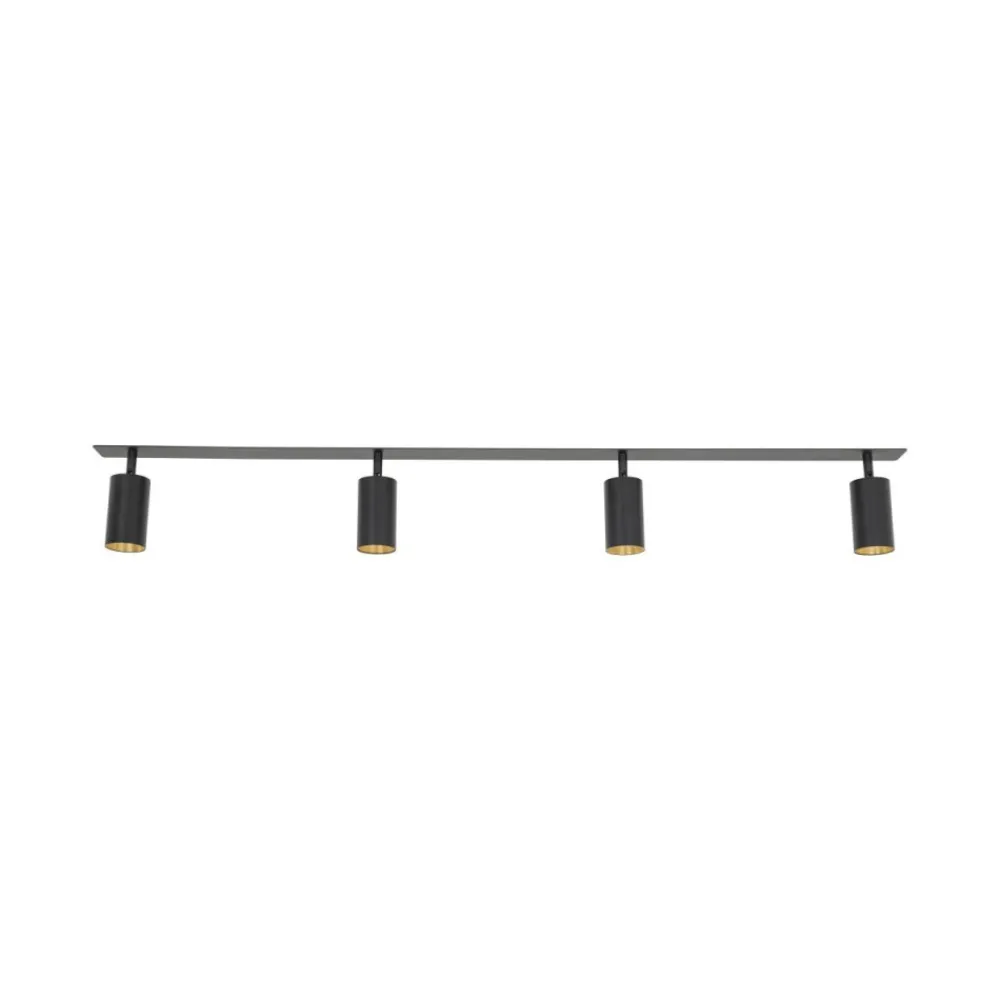 Lampa sufitowa Spot podtynkowa AMIS czarna 4xGU10 * TK Lighting Hot