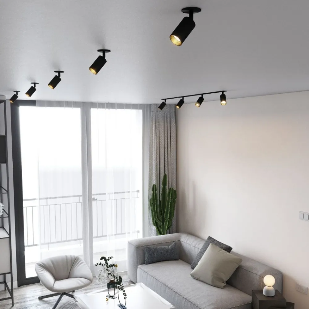 Lampa sufitowa Spot podtynkowa AMIS czarna 4xGU10 * TK Lighting Hot