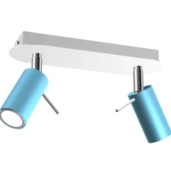 Lampa Sufitowa Spot PRESTON Biały Niebieski 2xmini GU10 * Eko-light Online