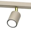 Lampa Sufitowa Spot STRIPER Beżowy Złoty 3xGU10 * Luminex New