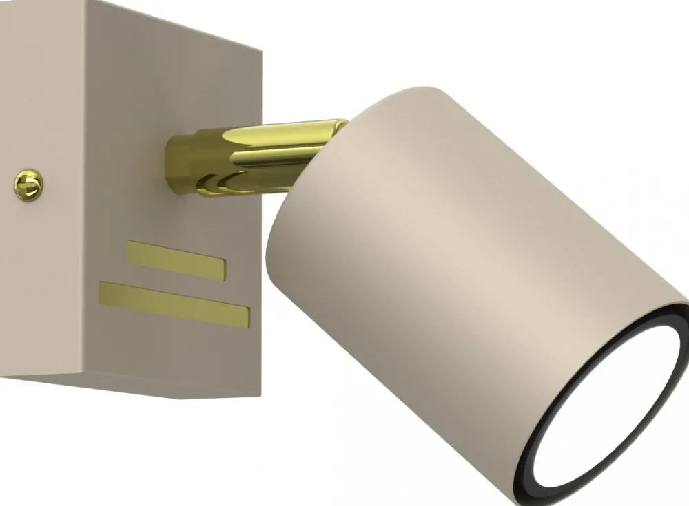 Lampa Sufitowa Spot STRIPER Beżowy Złoty 1xGU10 * Luminex Clearance