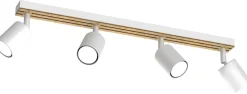 Lampa Sufitowa Spot TERRA Biały Brązowy 4xGU10 * Luminex Sale