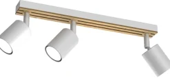 Lampa Sufitowa Spot TERRA Biały Brązowy 3xGU10 * Luminex Online