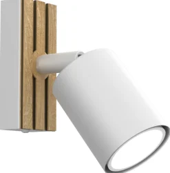 Lampa Sufitowa Spot TERRA Biały Brązowy 1xGU10 * Luminex New