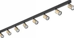 Lampa Sufitowa SPOT TOP Czarny Złoty 8xGU10 * TK Lighting Discount