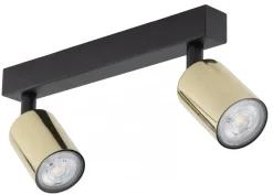 Lampa Sufitowa SPOT TOP Czarny Złoty 2xGU10 * TK Lighting Outlet