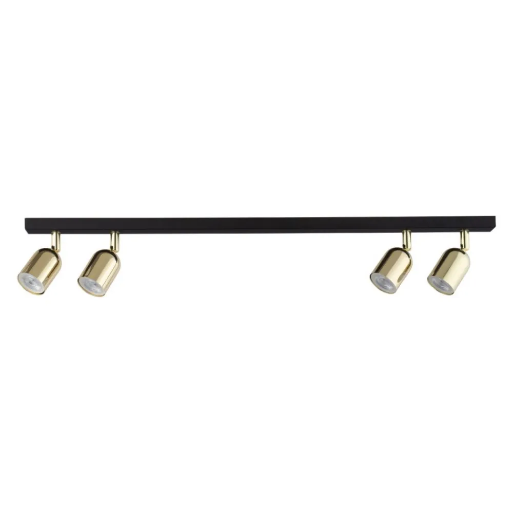 Lampa sufitowa Spot TOP czarna złota 4xGU10 * TK Lighting Online