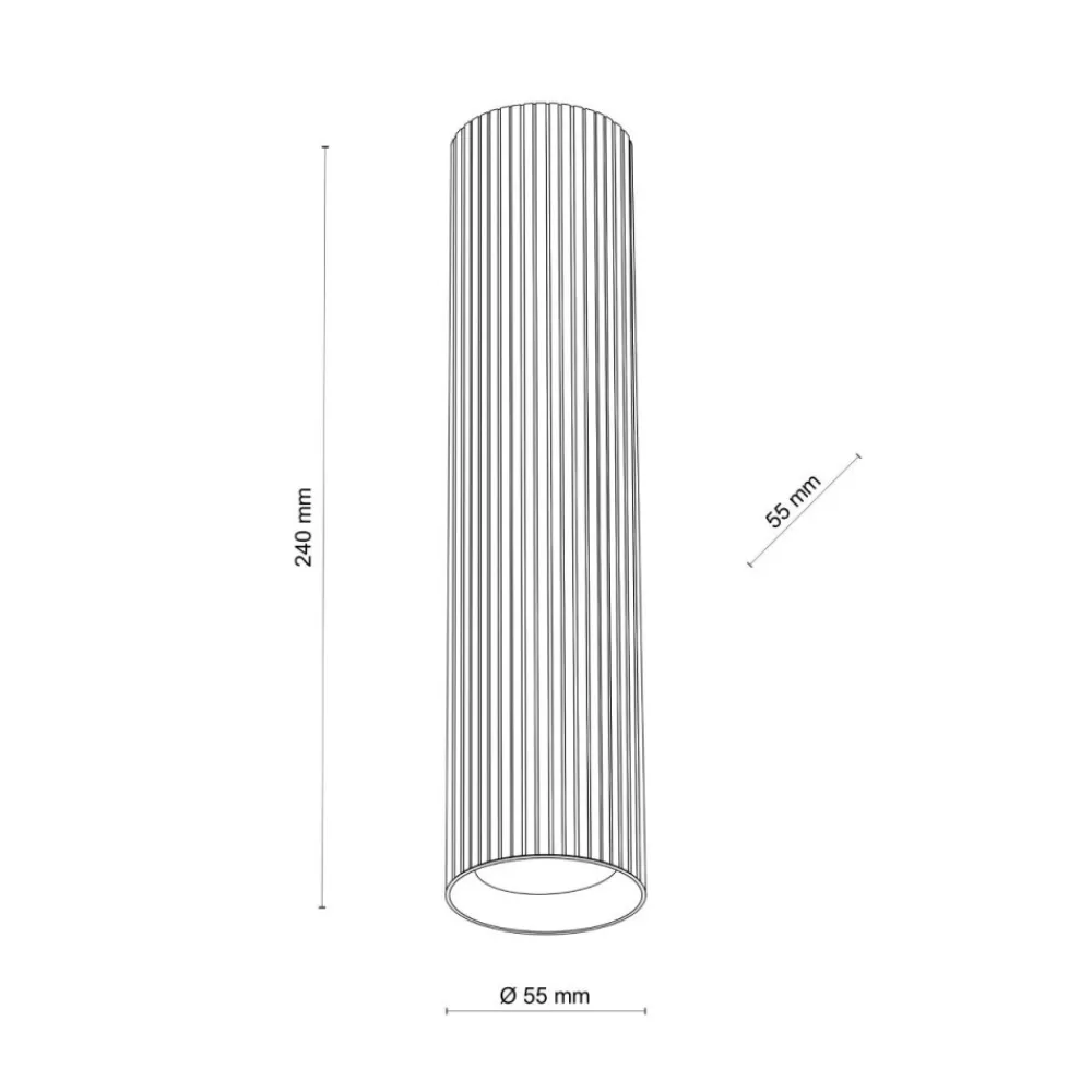Lampa sufitowa Spot TUNE L brązowa 1xGU10 * TK Lighting Outlet