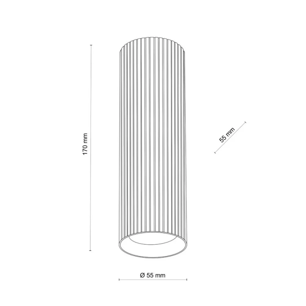 Lampa sufitowa Spot TUNE M brązowa 1xGU10 * TK Lighting Hot