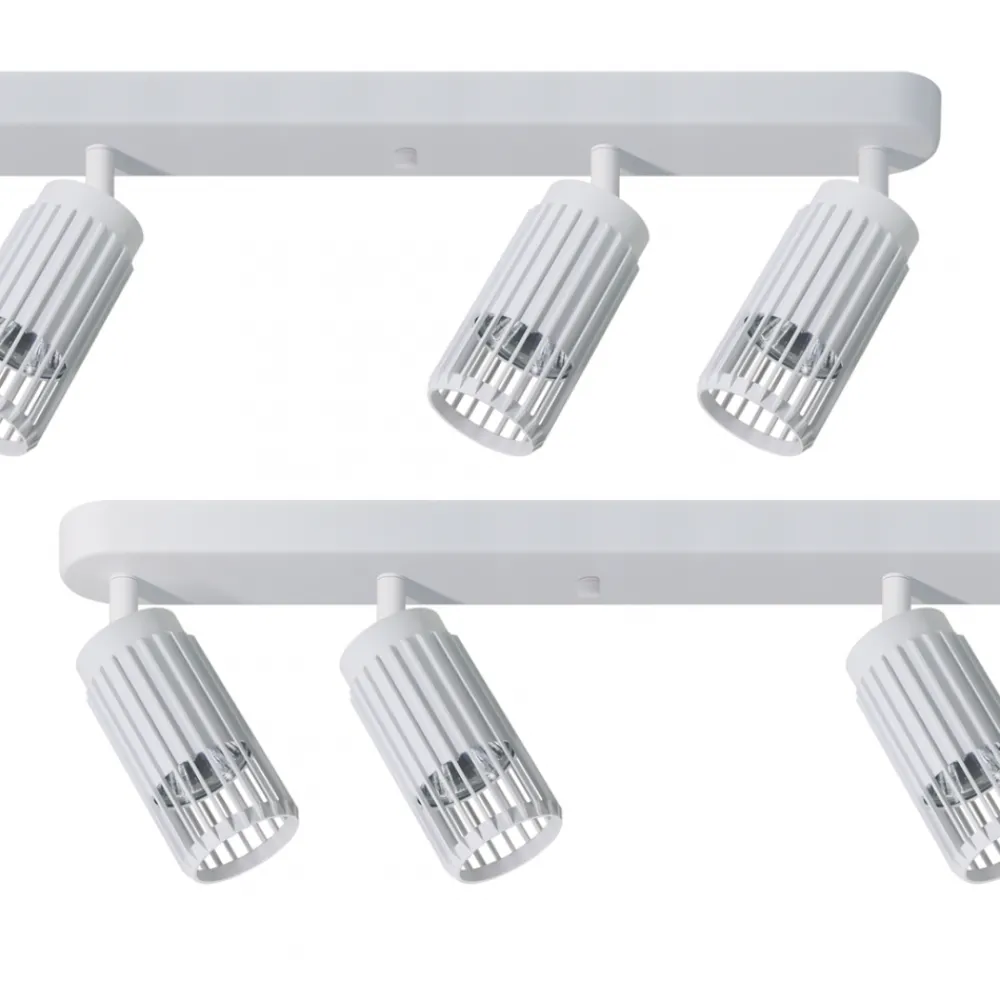 Lampa Sufitowa Spot VERTICAL Biały Metalowe Klosze 6xGU10 * Eko-light Hot