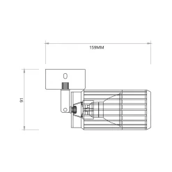 Lampa Sufitowa Spot VERTICAL Czarny Metalowy Klosz 1xGU10 * Eko-light Discount