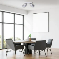 Lampa sufitowa Spot VIDAR Biały Brązowy 2xGU10 * Eko-light Discount