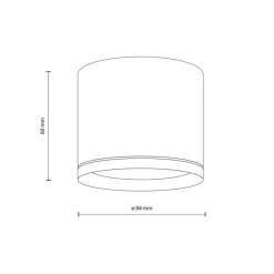 Lampa sufitowa Spot VIVO czarna 1xGX53 * TK Lighting Online