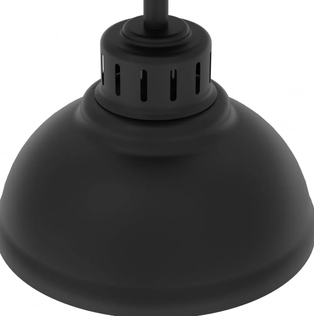 Lampa Sufitowa SVEN Czarny Biały Metalowy Klosz 1xE27 * Luminex Best