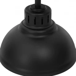 Lampa Sufitowa SVEN Czarny Złoty Metalowy Klosz 1xE27 * Luminex Discount