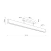 Lampa Sufitowa TEO Orzech Drewno 36W LED * TK Lighting Sale