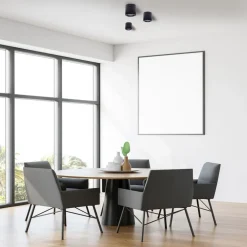 Lampa Sufitowa TUBO Czarny 1xAR111 GU10 15x14cm Bez Żarówki * Eko-light