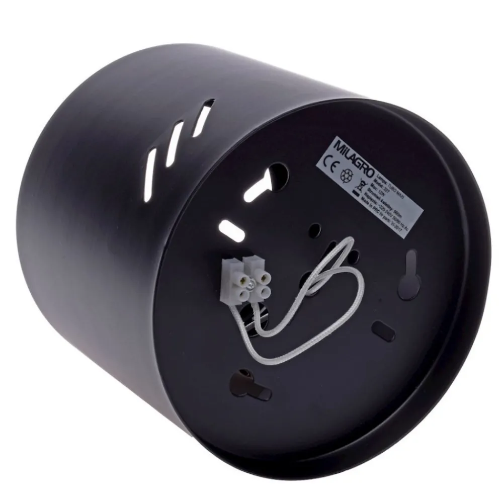 Lampa Sufitowa TUBO Czarny 1xAR111 GU10 15x14cm Bez Żarówki * Eko-light
