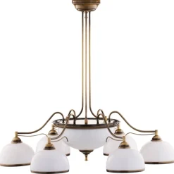Lampa sufitowa TURKUS mosiądz patynowany 8xE27 * Jupiter Sale