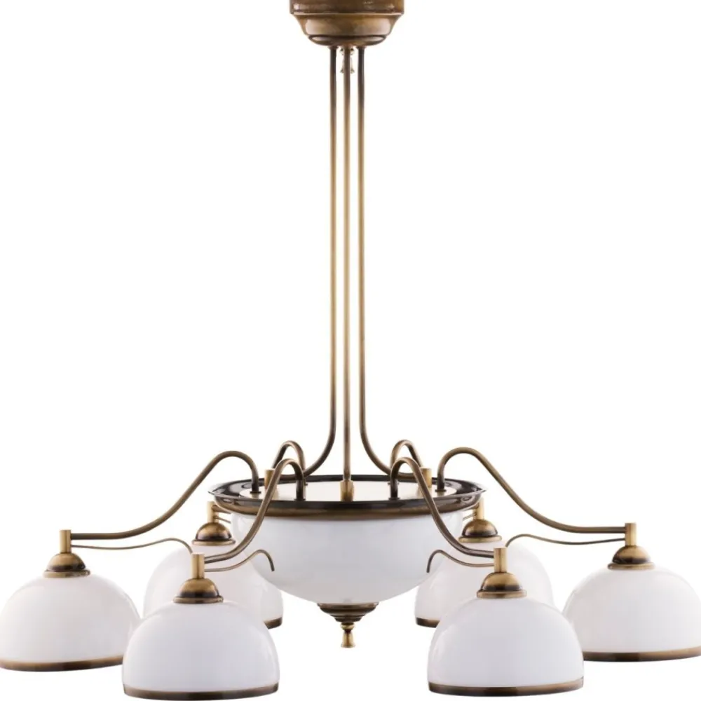 Lampa sufitowa TURKUS mosiądz patynowany 8xE27 * Jupiter Sale