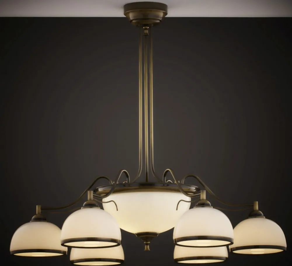 Lampa sufitowa TURKUS mosiądz patynowany 8xE27 * Jupiter Sale
