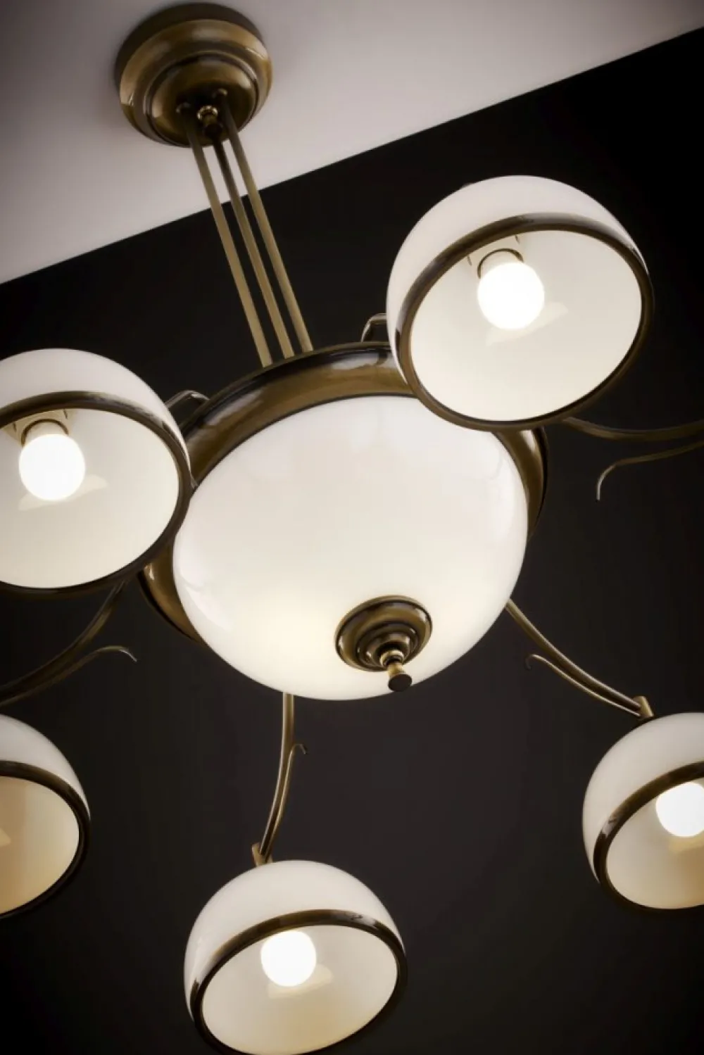 Lampa sufitowa TURKUS mosiądz patynowany 8xE27 * Jupiter Sale