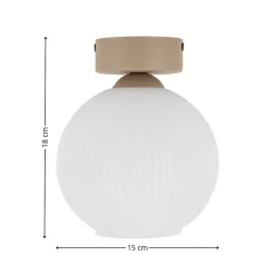 Lampa sufitowa VIRLO beżowa 1xE14 * TK Lighting Outlet
