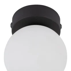 Lampa sufitowa VOX czarna klosz biały 1xG9 * TK Lighting