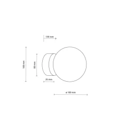 Lampa sufitowa VOX czarna klosz biały 1xG9 * TK Lighting