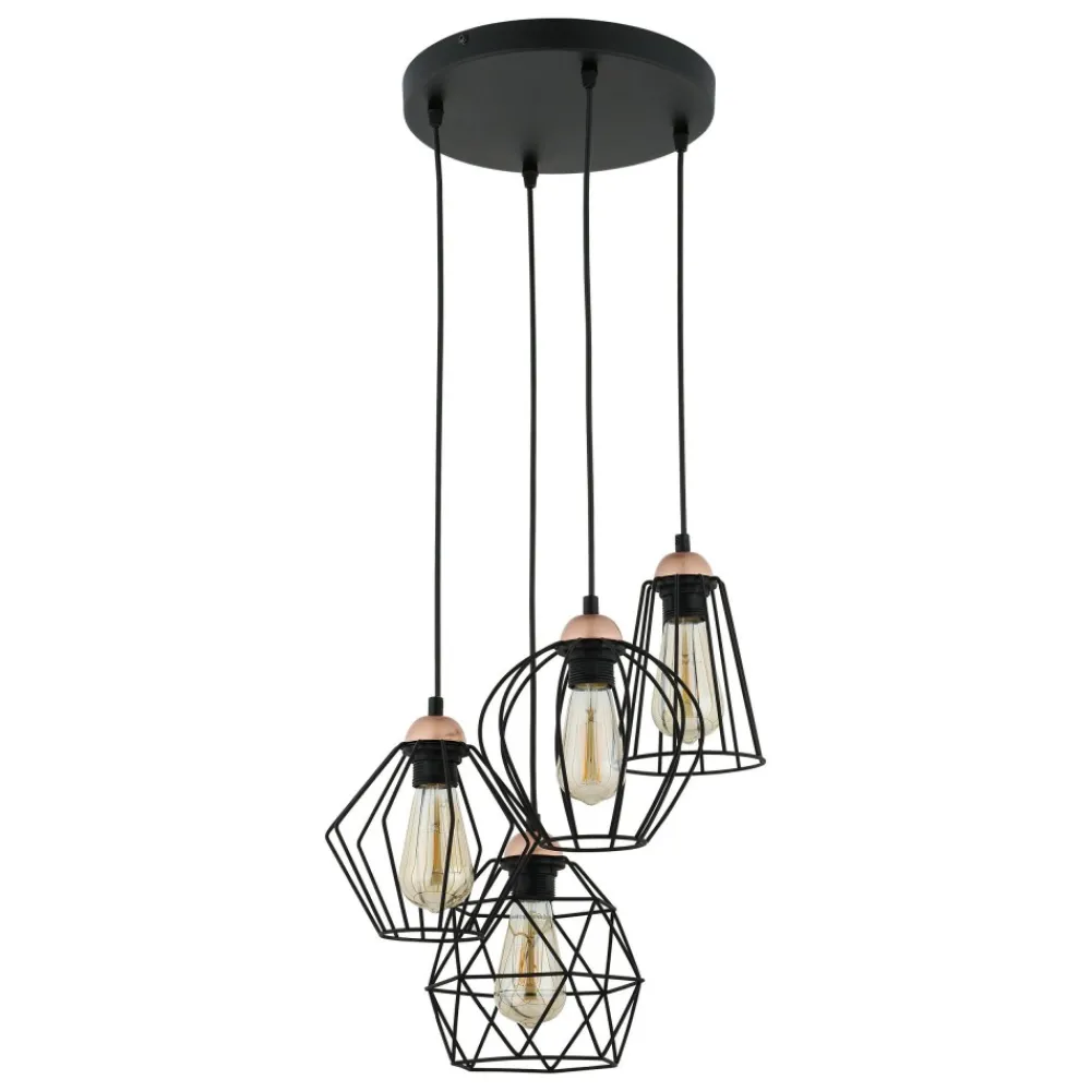 Lampa sufitowa wisząca GALAXY czarna 4xE27 * TK Lighting Hot