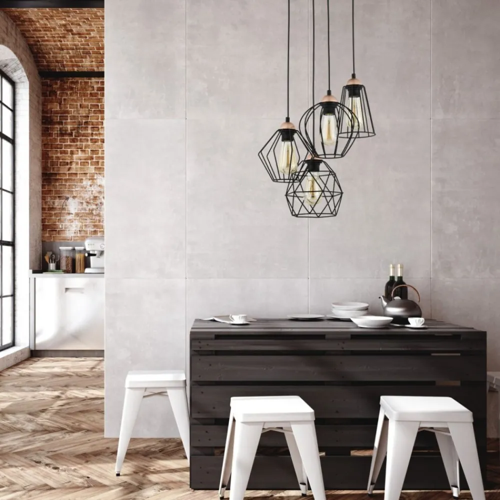 Lampa sufitowa wisząca GALAXY czarna 4xE27 * TK Lighting Hot