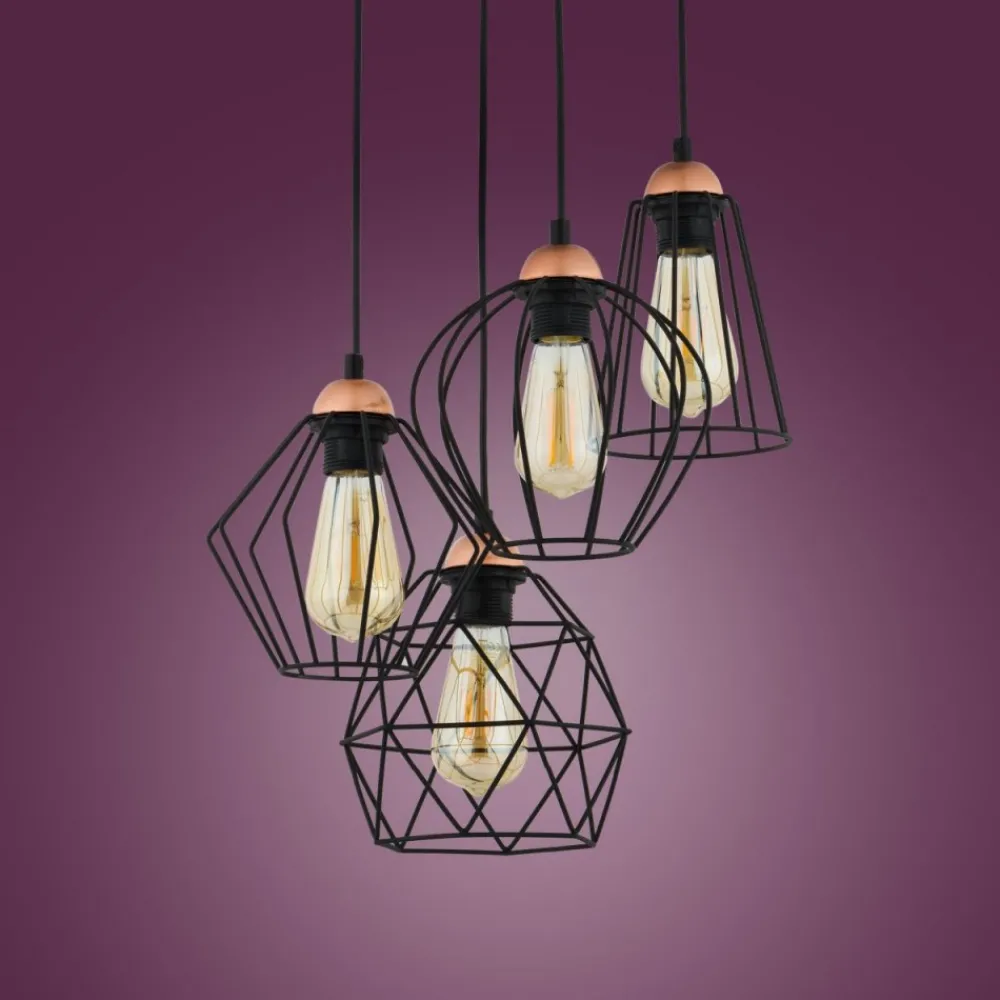 Lampa sufitowa wisząca GALAXY czarna 4xE27 * TK Lighting Hot