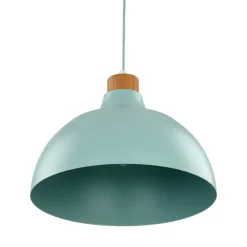 Lampa Wiszaca CAP Miętowy Metalowy Klosz 1xE27 34 cm * TK Lighting Sale