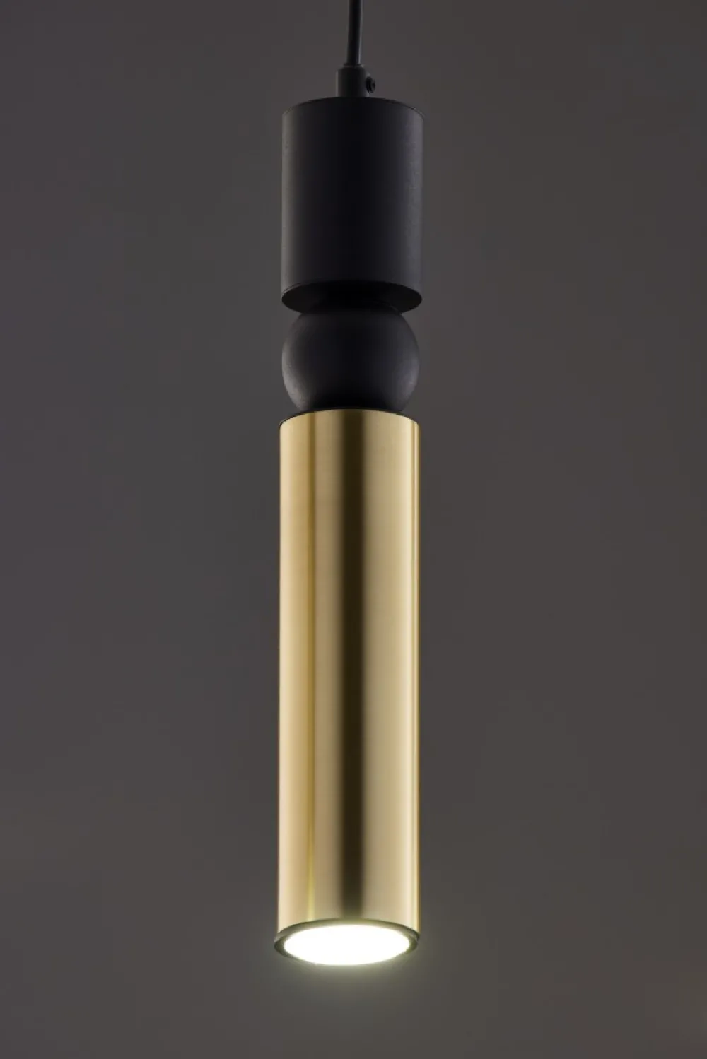 Lampa Wisząca ALAS Czarny Złoty 5xGU10 * Jupiter Online