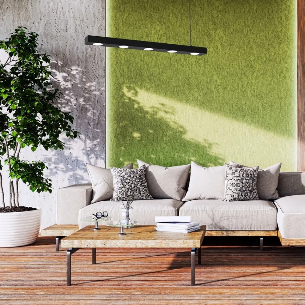 Lampa Wisząca ALEXANDER Czarny 5xGX53 * Eko-light Discount