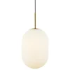 Lampa wisząca ALIAS Złoty Szklany Klosz 1xE14 24cm * Eko-light New