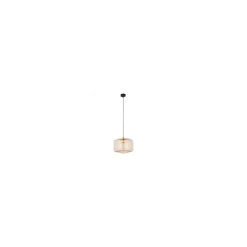 Lampa Wisząca ALMA Czarny Bursztyn Szklany Klosz 1xE27 30cm * TK Lighting