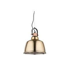 Lampa Wisząca AMALFI Czarny Złoty Klosz 1xE27 30cm * Nowodvorski