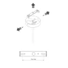 Lampa Wisząca AMALFI Czarny Złoty Klosz 1xE27 20cm * Nowodvorski Outlet