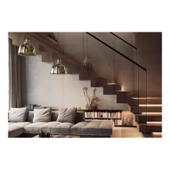 Lampa Wisząca AMALFI Czarny Złoty Klosz 1xE27 20cm * Nowodvorski Outlet