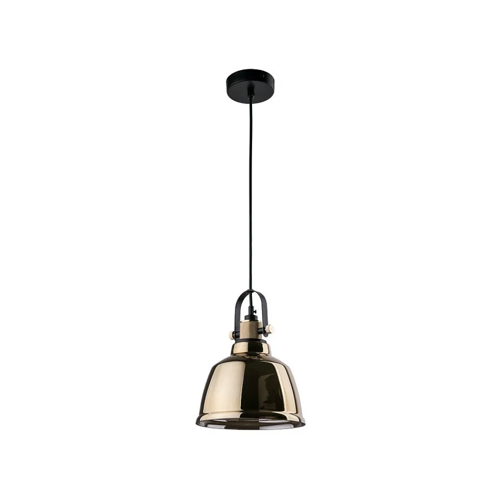 Lampa Wisząca AMALFI Czarny Złoty Klosz 1xE27 20cm * Nowodvorski Outlet