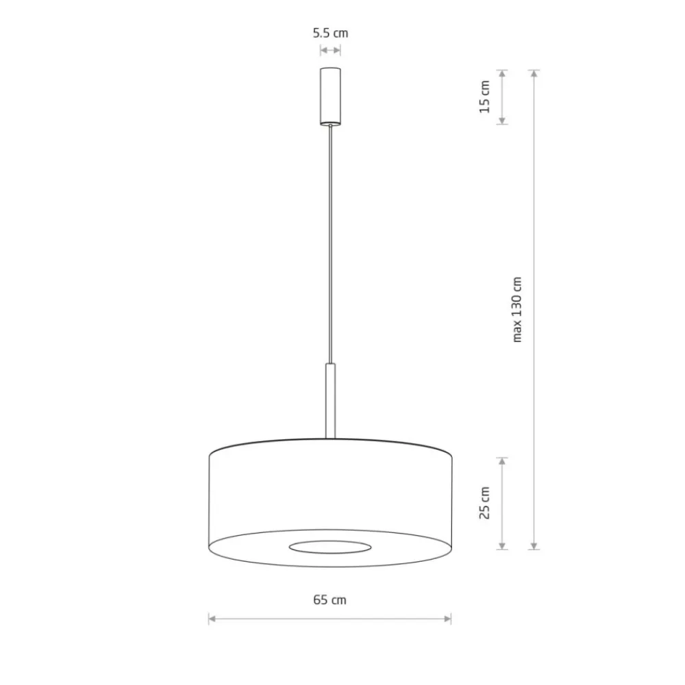 Lampa wisząca AMARELA L czarny melanż 1xE27 * Nowodvorski Clearance