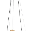 Lampa Wisząca ANABELLE Brązowy Szklane Klosze 9xG9 * TK Lighting