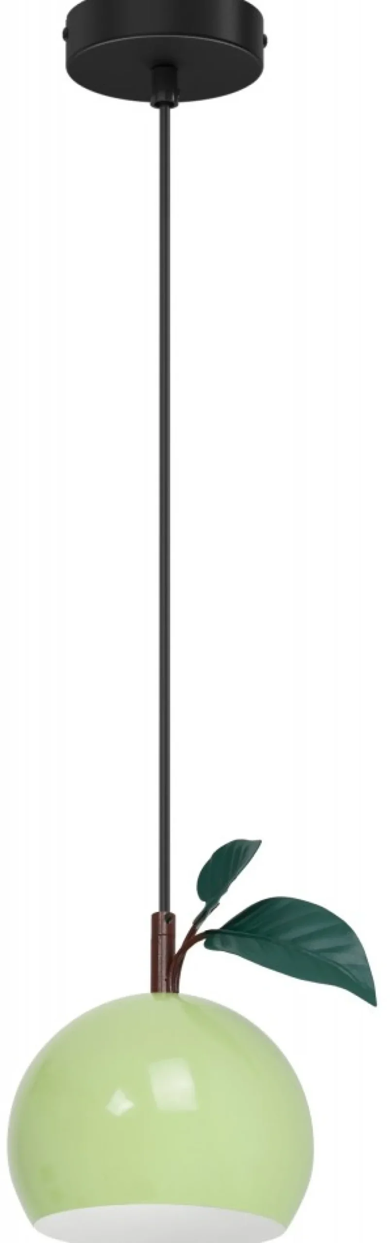 Lampa Wisząca APPLE Czarny Zielony Metalowy Klosz 1xE27 * Luminex Outlet